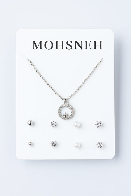 "Eternal Embrace – Silver Pendant Set"